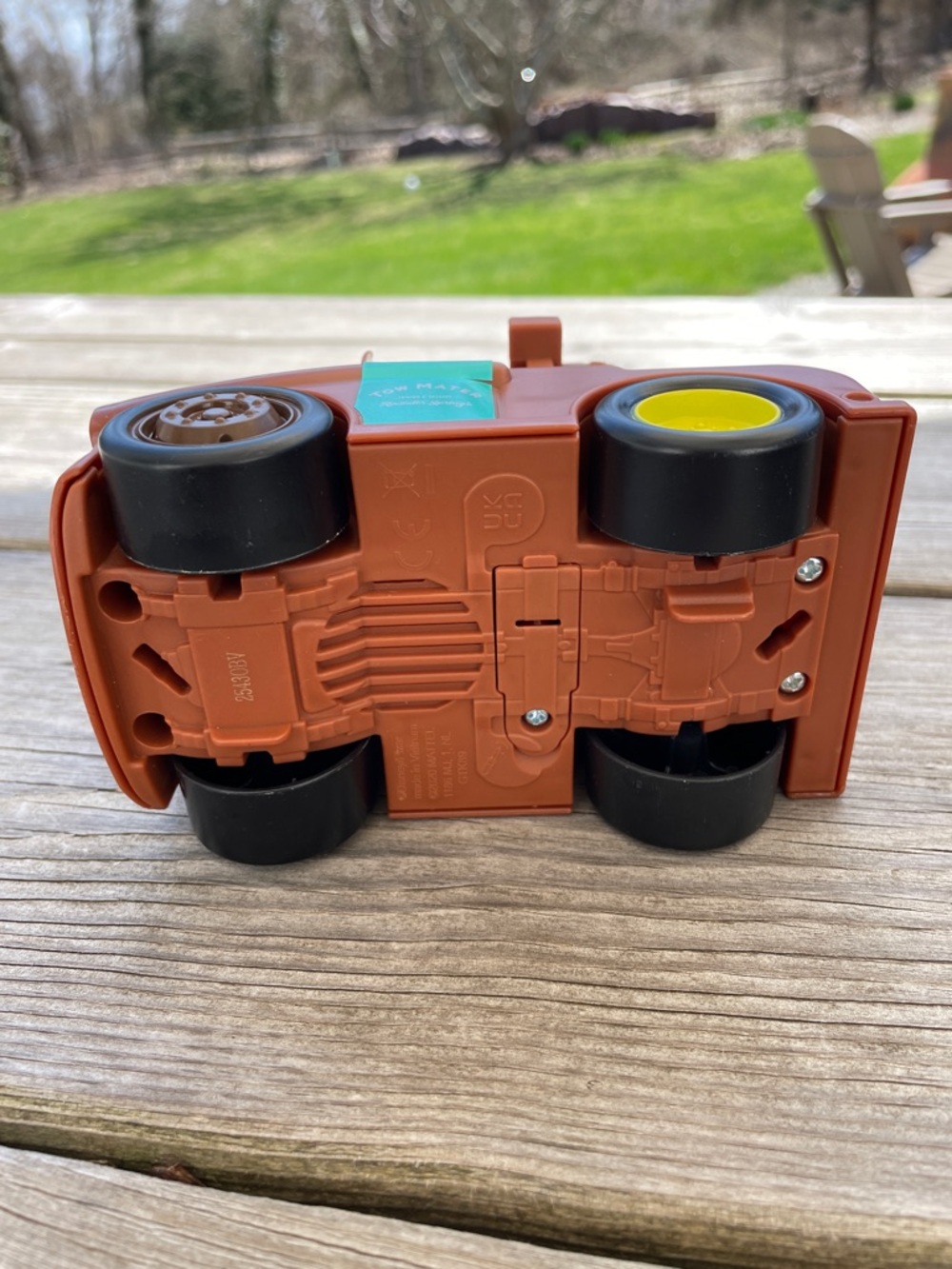 Mattel Brown Tow Truck Character Toy with Teal Accent - Picture 5 of 5